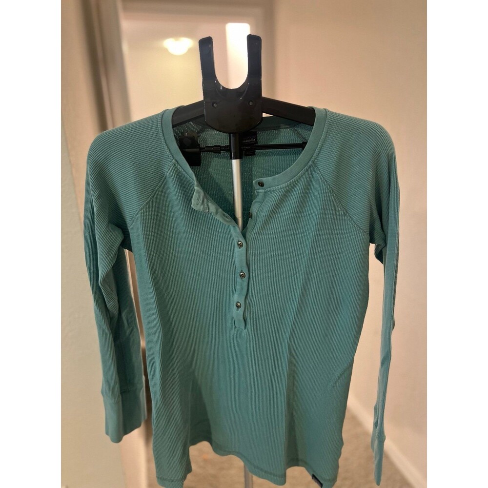 Patagonia Women’s Waffle Henley Long Sleeve Shirt Size Medium - Picture 5 of 8